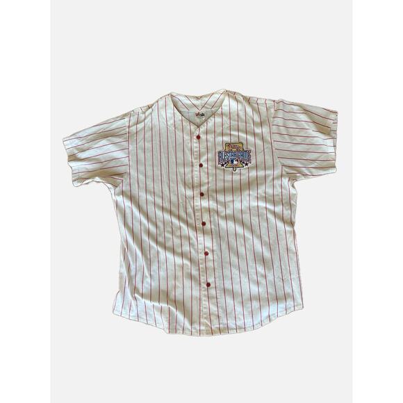 Vintage Phillies 1996 All-Star pinstripes button up shirt - Picture 1 of 11